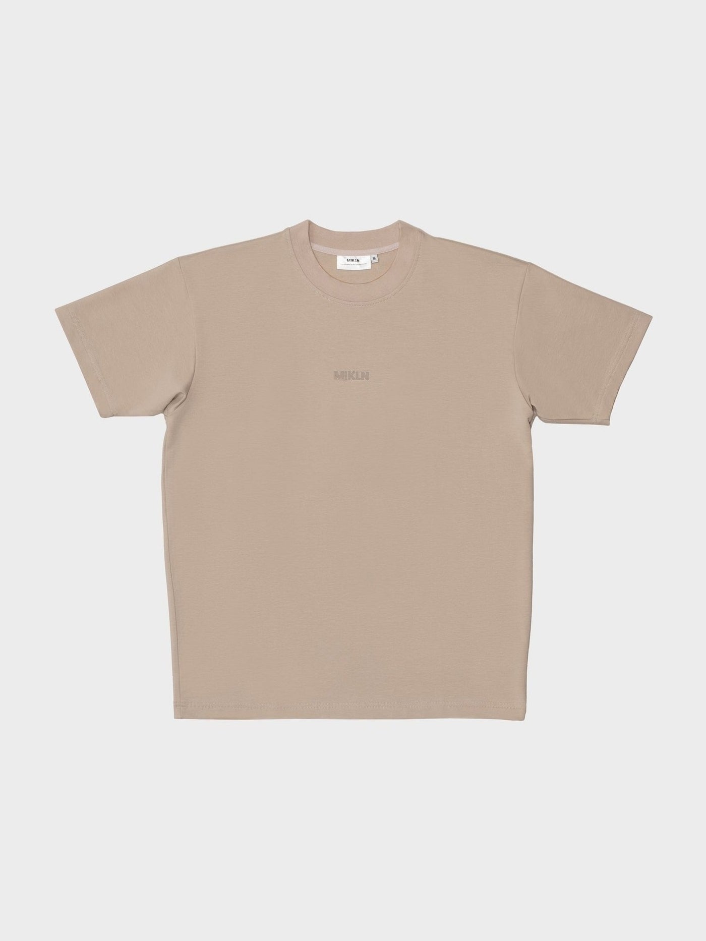 MIKLN Original T-shirt in beige, relaxed fit, handgemaakt in Nederland