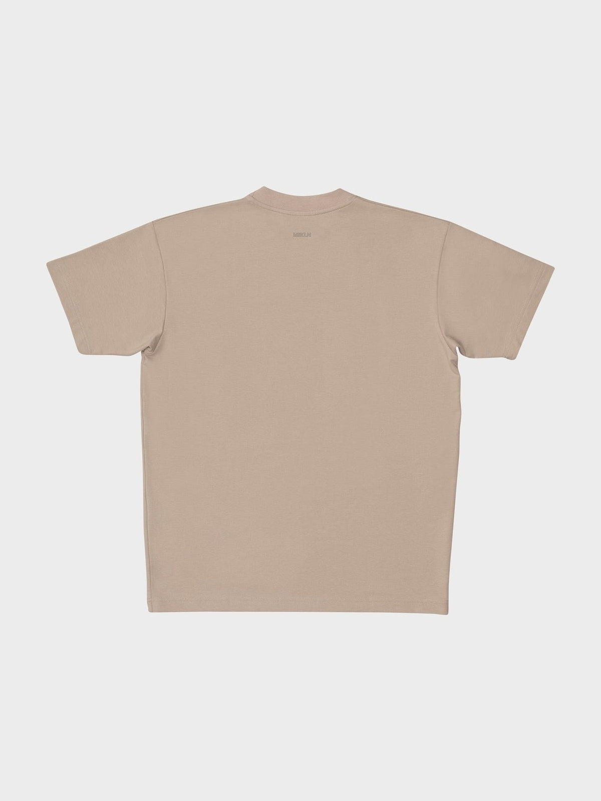 MIKLN Original T-shirt in beige, achterkant, handgemaakt in Nederland