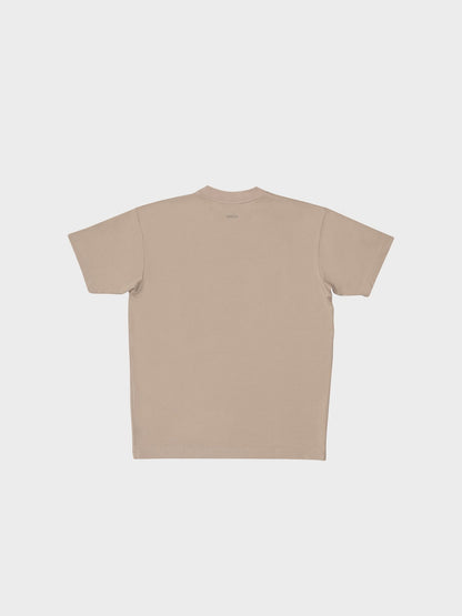 MIKLN Original T-shirt in beige, achterkant, handgemaakt in Nederland