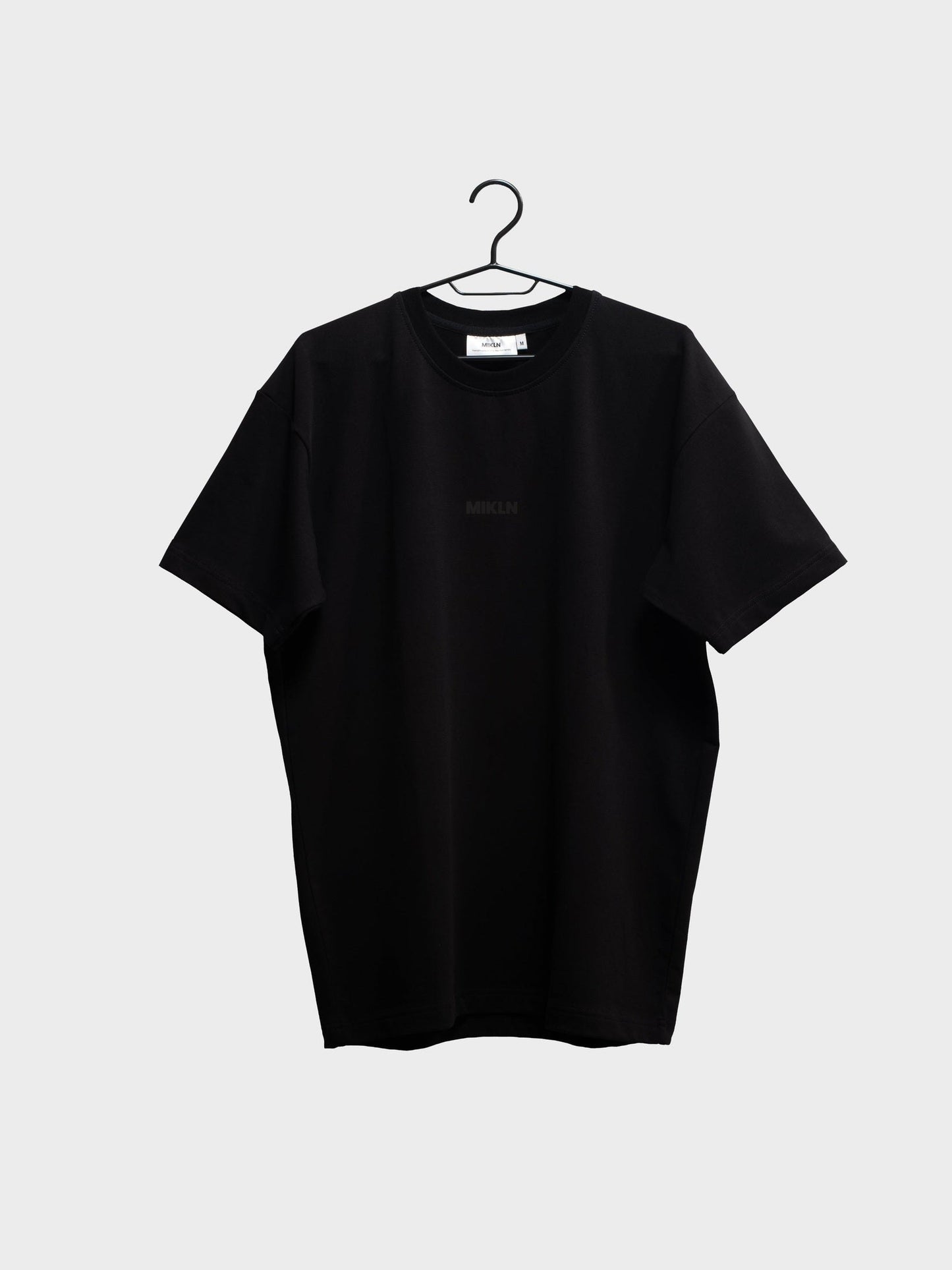 mikln original t-shirt in zwart, premium stof, handgemaakt in nederland