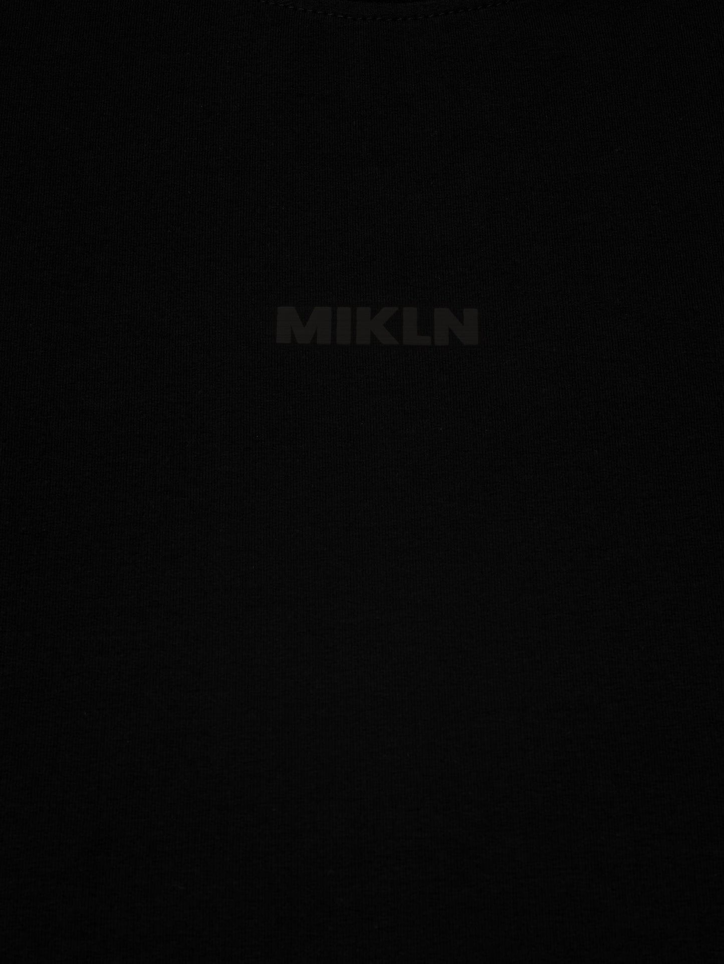 mikln original t-shirt in zwart, premium stof, handgemaakt in nederland