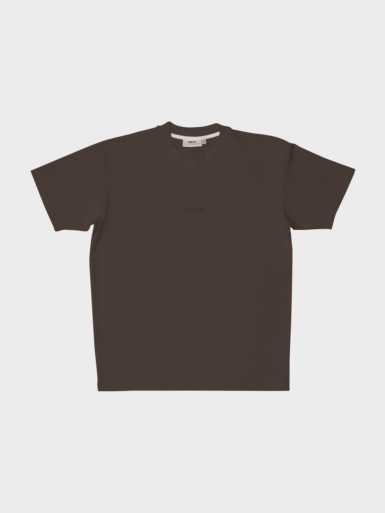 mikln original t-shirt in bruin, relaxed fit, handgemaakt in nederland