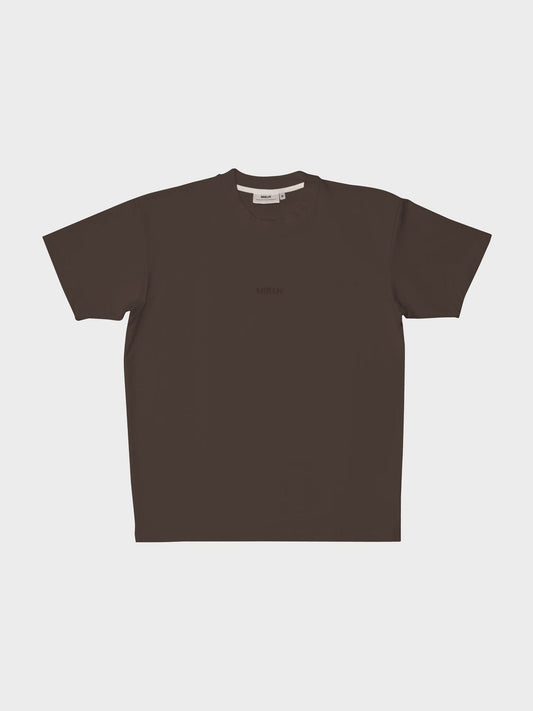 MIKLN Original T-shirt in bruin, relaxed fit, handgemaakt in Nederland