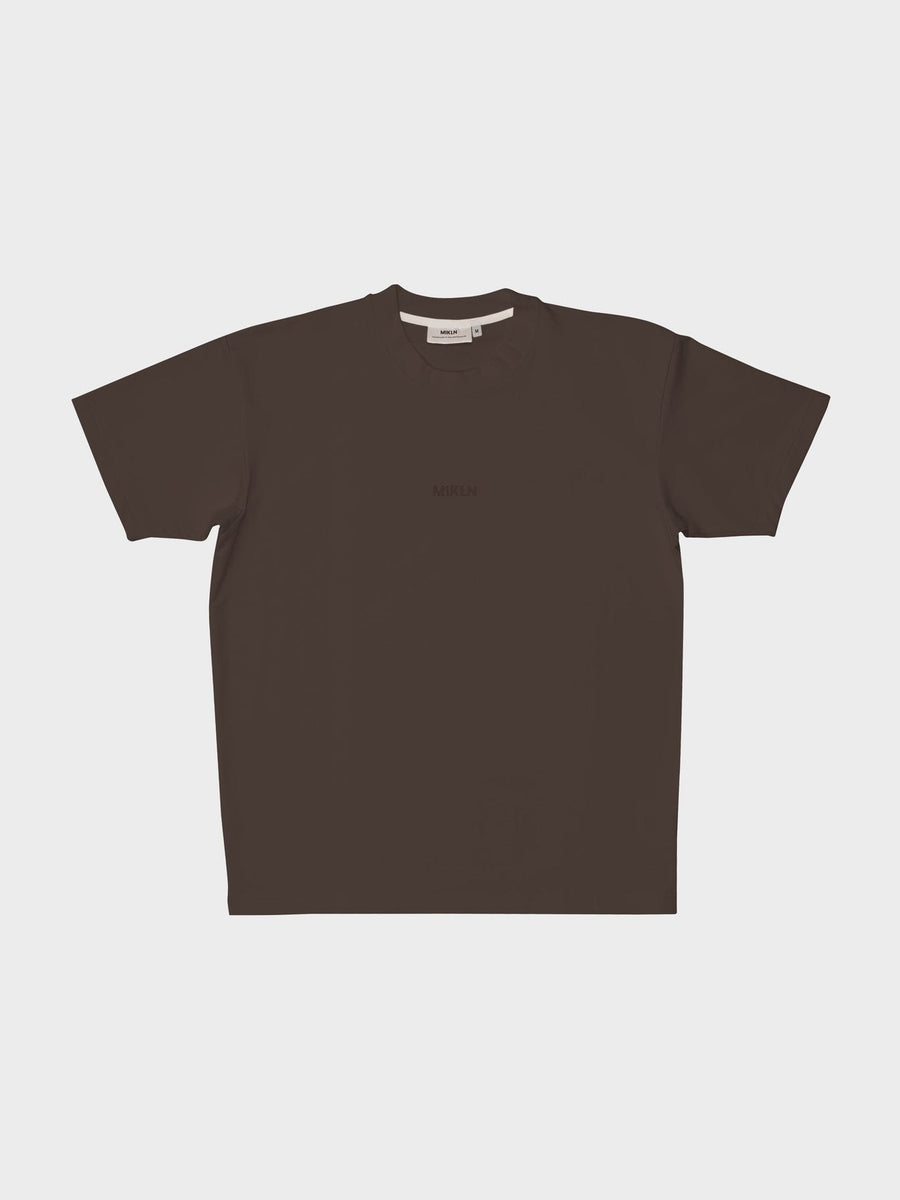 MIKLN Original T-shirt in bruin, relaxed fit, handgemaakt in Nederland