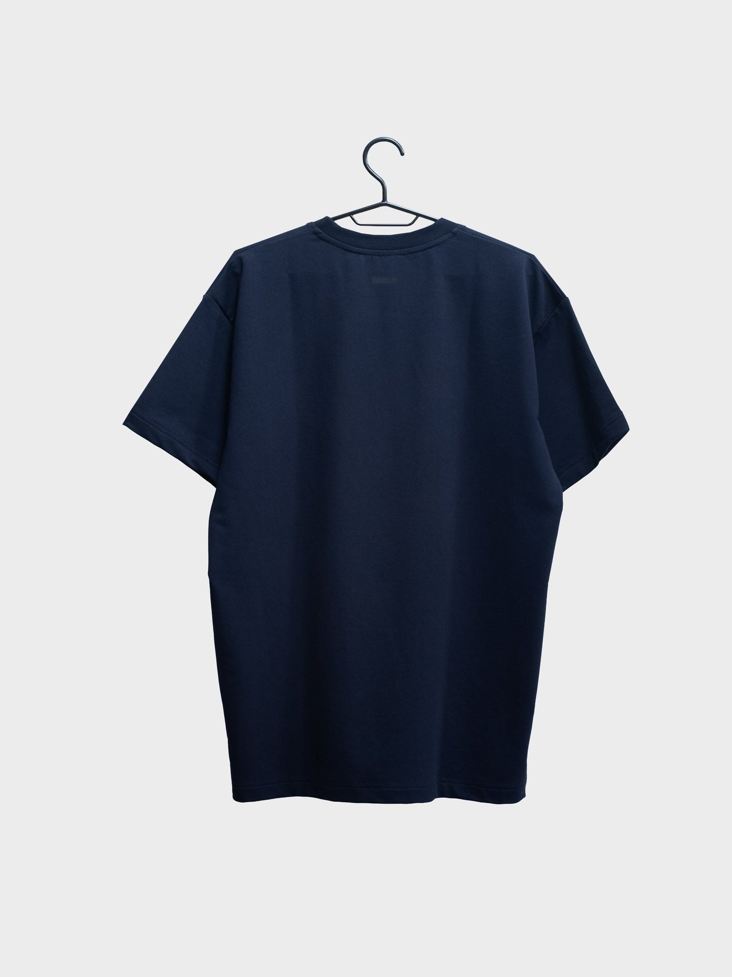 mikln original t-shirt in blauw, premium stof, handgemaakt in nederland