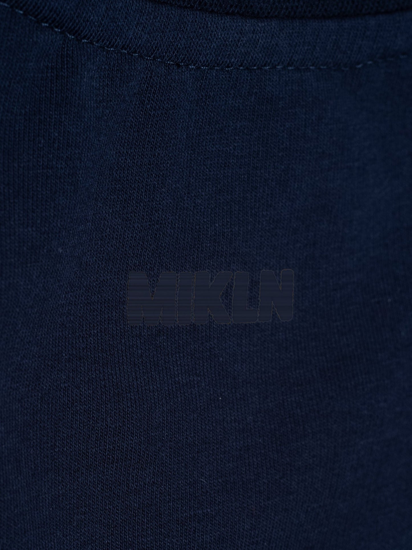 mikln original t-shirt in blauw, premium stof, handgemaakt in nederland