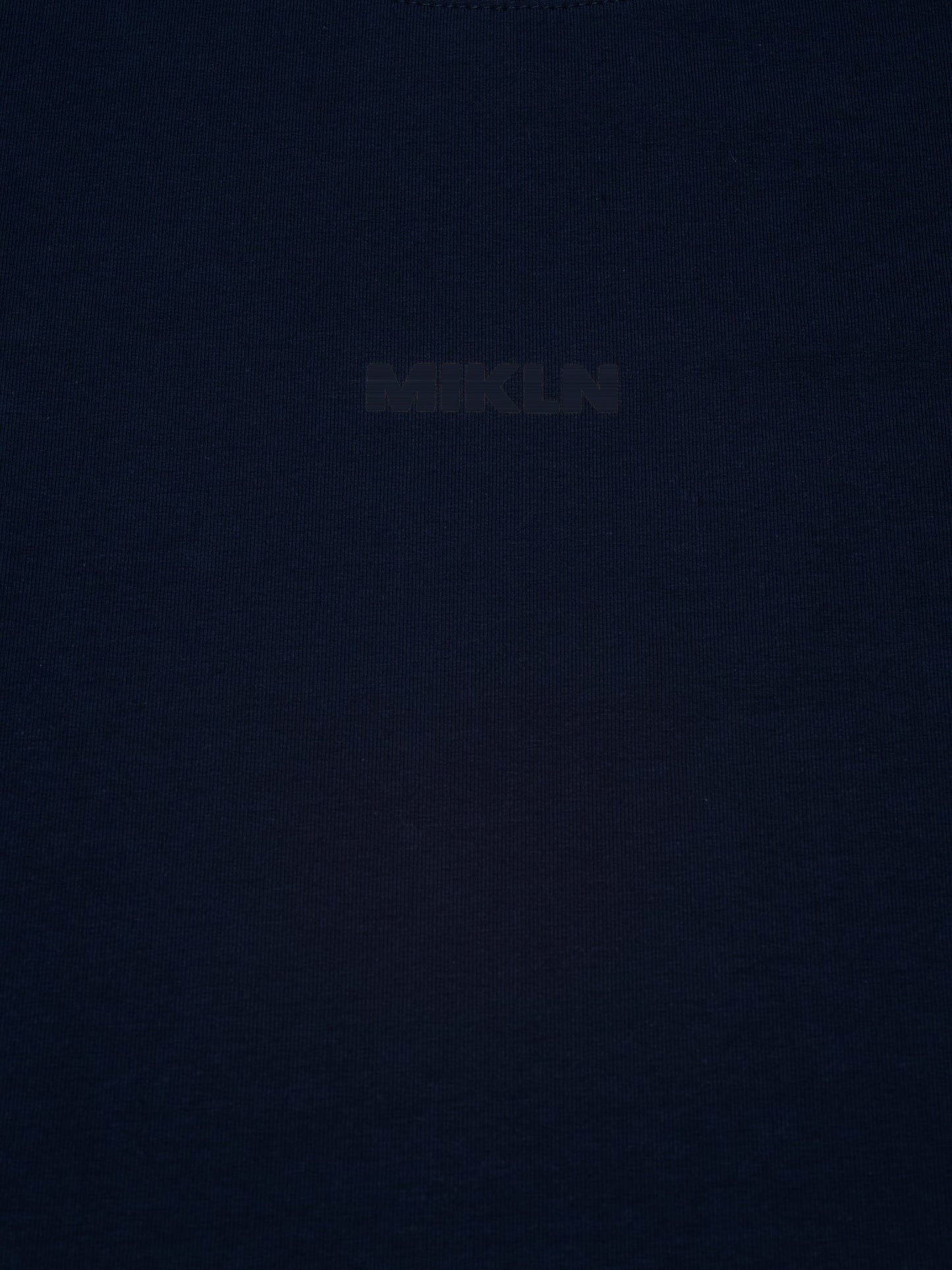 mikln original t-shirt in blauw, premium stof, handgemaakt in nederland