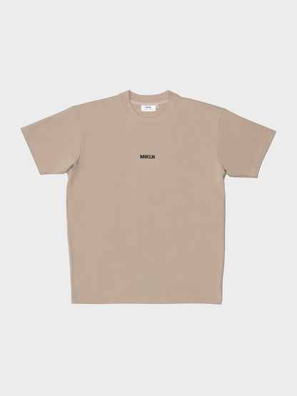 MIKLN Original T-shirt in beige, vooraanzicht, handgemaakt in Nederland