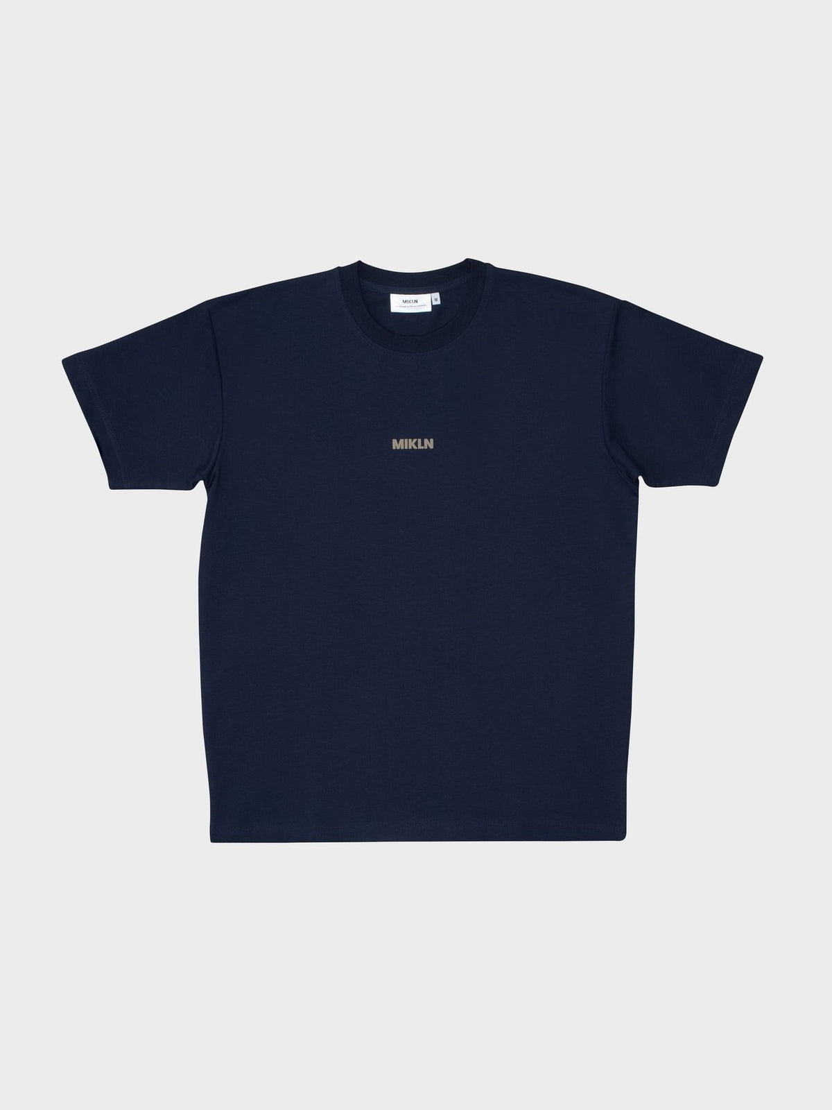 MIKLN Original T-shirt in navy, vooraanzicht, handgemaakt in Nederland