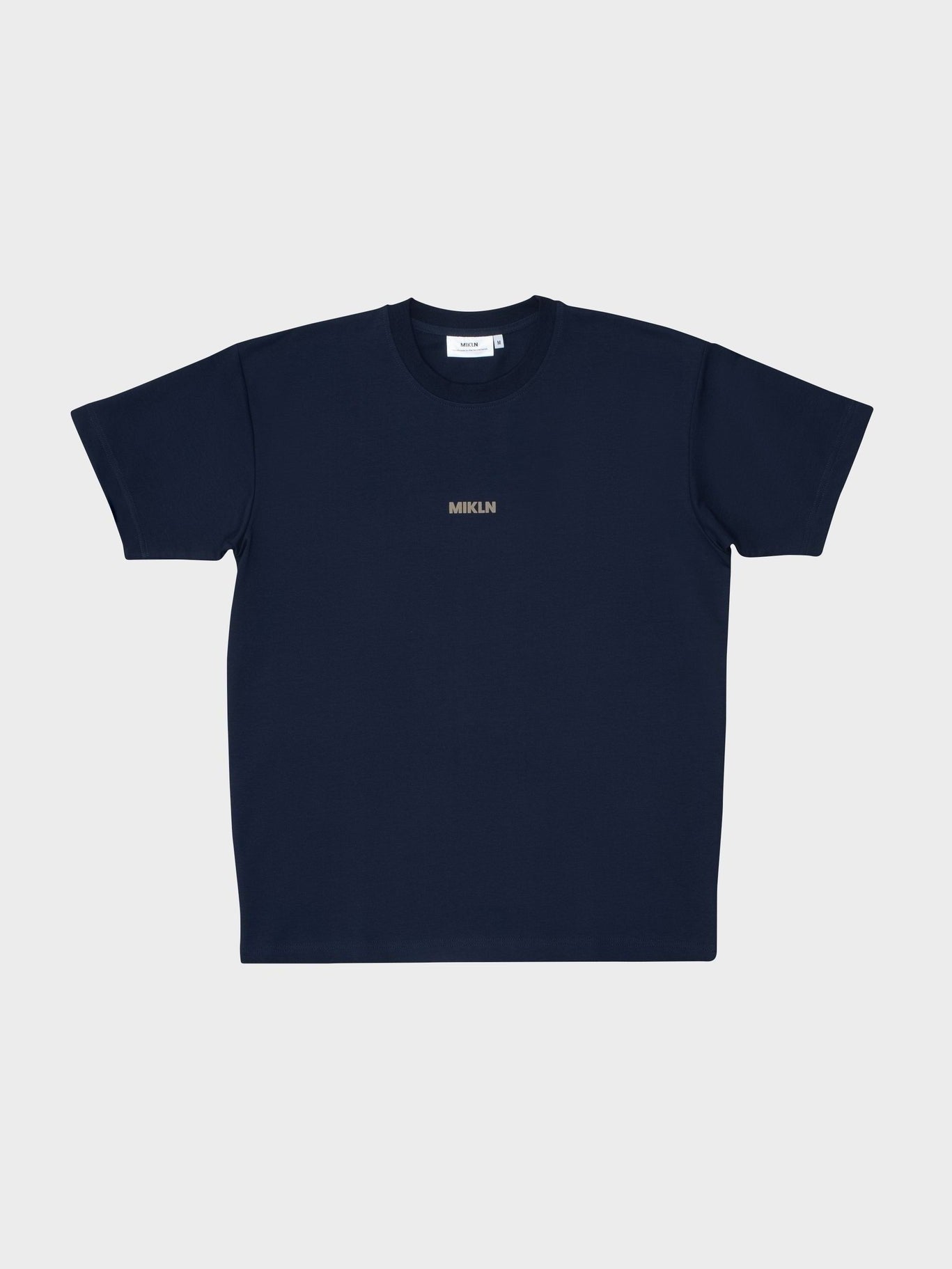 MIKLN Original T-shirt in navy, vooraanzicht, handgemaakt in Nederland