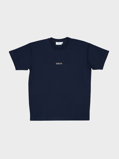 MIKLN Original T-shirt in navy, vooraanzicht, handgemaakt in Nederland