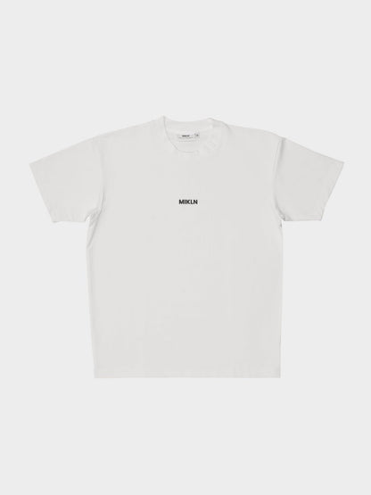 MIKLN Original T-shirt in off-white, vooraanzicht, handgemaakt in Nederland
